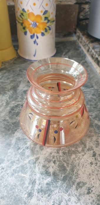 Antiga jarra de vidro cascade cebola