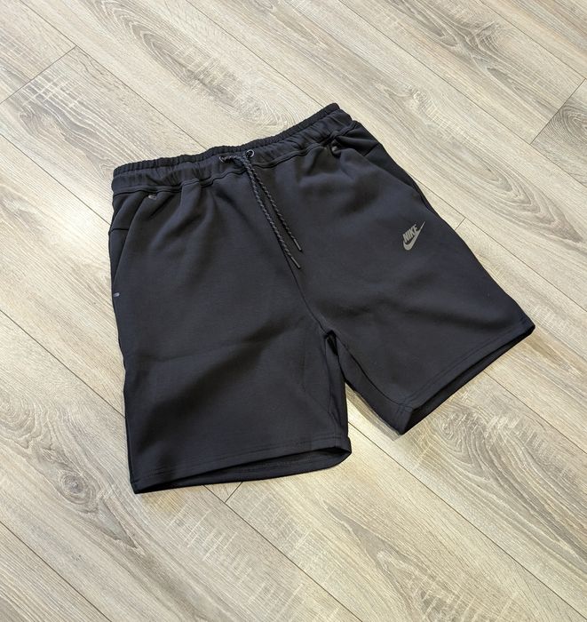 Шорти Найк Тек Фліс Чорні / Nike Tech Fleece / Відправка сьогодні!
