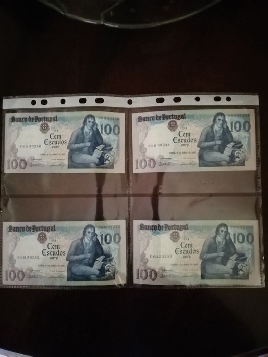 Notas 100 escudos