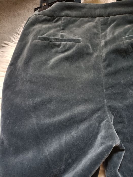 Spodnie Sézane welurowe/ wysoki stan