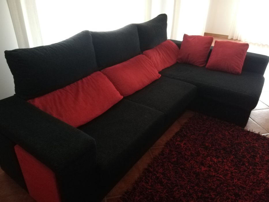 Vendo sofá com chaise longe em bom estado