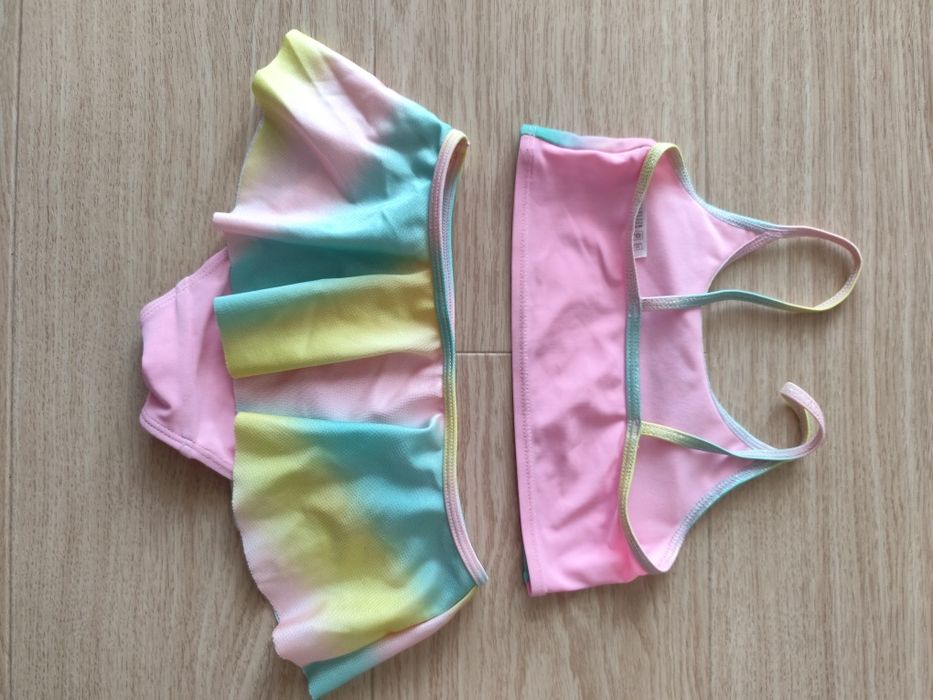 Kostium kąpielowy 110/116 Kraina Lodu ELSA H&M tęczowy