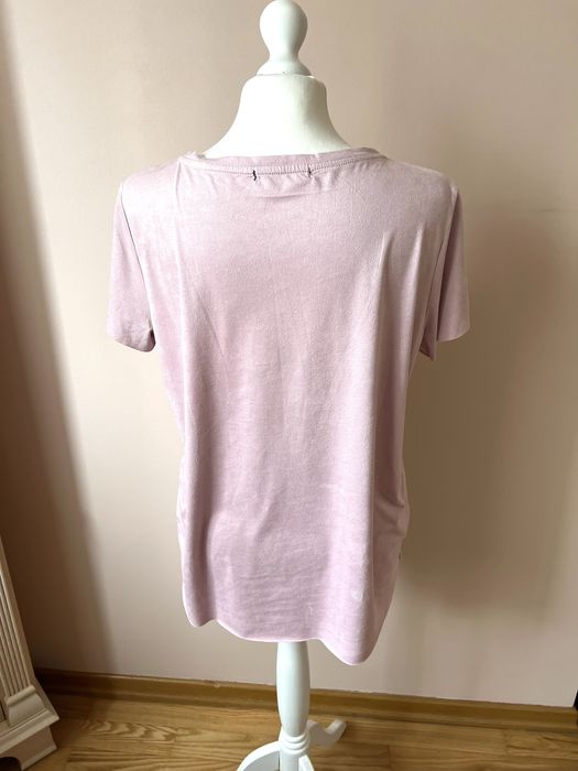 T-shirt z kieszenią bluzka z krótkim rękawem kobieca oryginalna