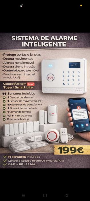 Alarme inteligente 199€. Oportunidade