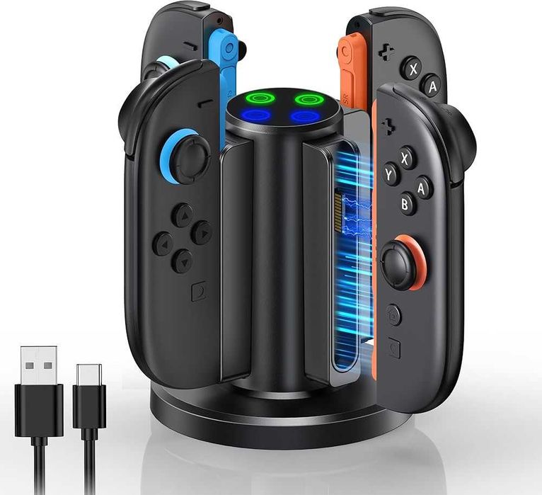 Stacja ładująca FYOUNG do 4 kontrolerów Joy-Con (Nintendo Switch 2) | Nowa