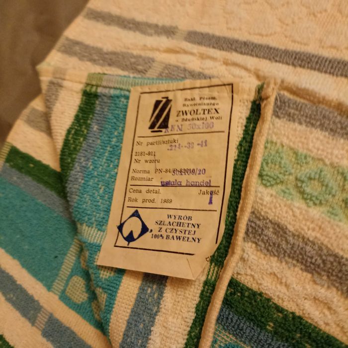 Ręczniki z PRL-u "Zwoltex"