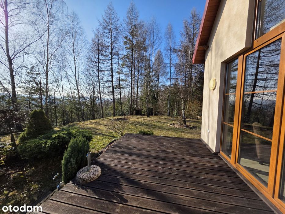 Niesamowity Dom w urokliwym miejscu w lesie na dużej działce- cisza