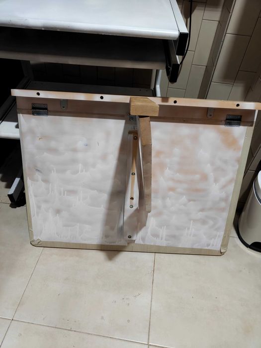 Mesa dobrável de parede branca IKEA NORBO em madeira maciça