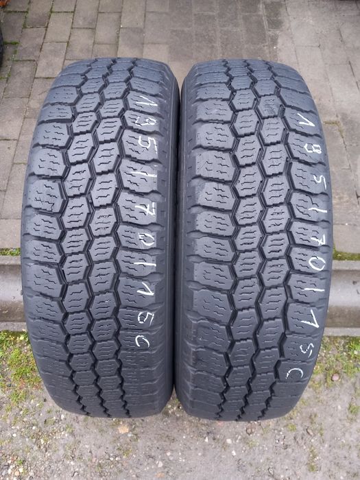 2x Opony Używane Zimowe 195/70R15C Dębica