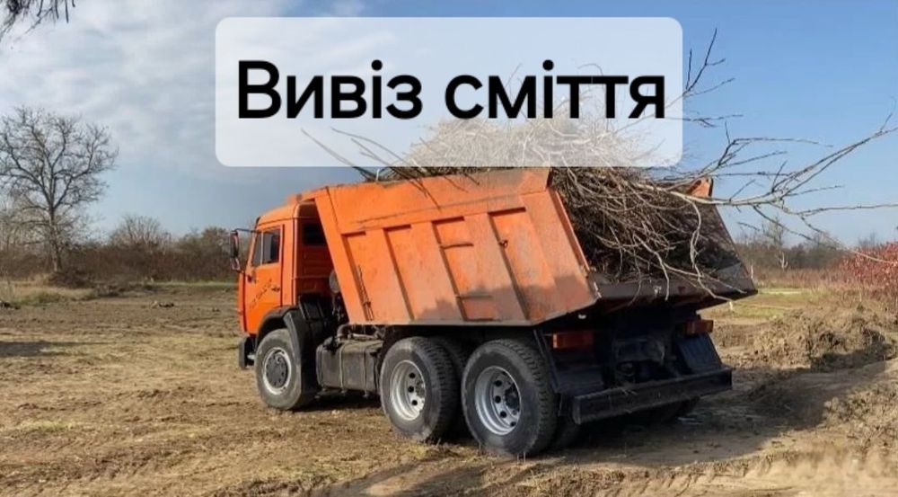 Вивіз сміття, гілок, старих меблів. Бровари, район.