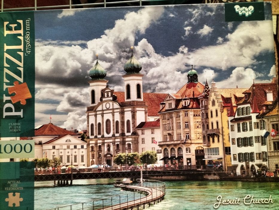 Пазлы картонные на 1000 шт.