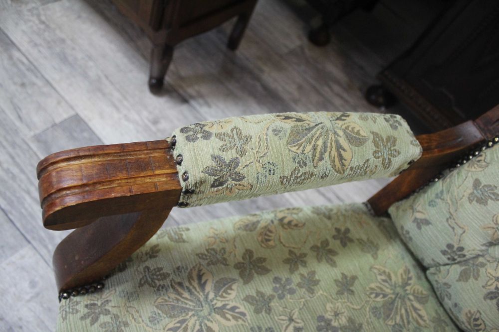 / Ładny Unikatowy Stary  Fotel / Tron /