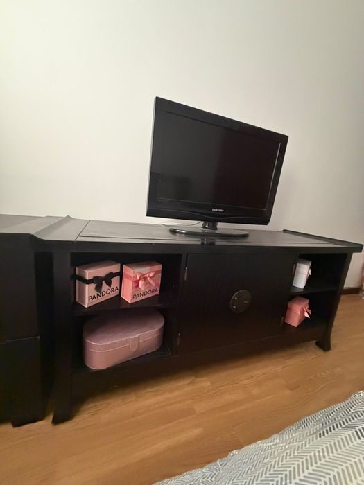 Mobília de quarto preta completa