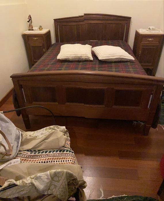 Quarto antigo mogno macico restaurado negociavel