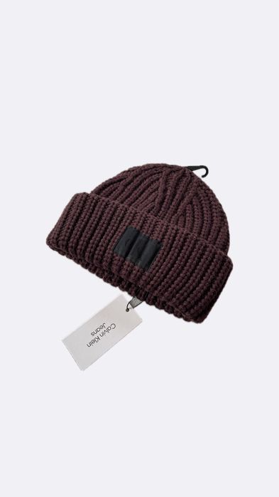 Новая зимняя шапка calvin klein ( ck ribbed knit beanie hat )с америки