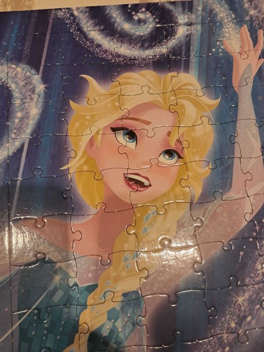 Książki, puzzle zestaw Kraina lodu, Blue