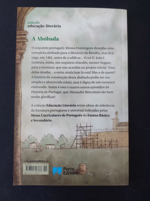 Livro "A Abóbada" de Alexandre Herculano