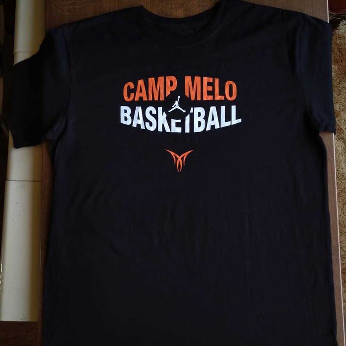 Чёрная футболка Air Jordan Camp Melo Basketball T-shirt, М размер