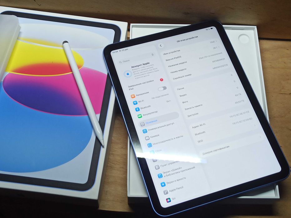 iPad 10 на 64gb + Pencil