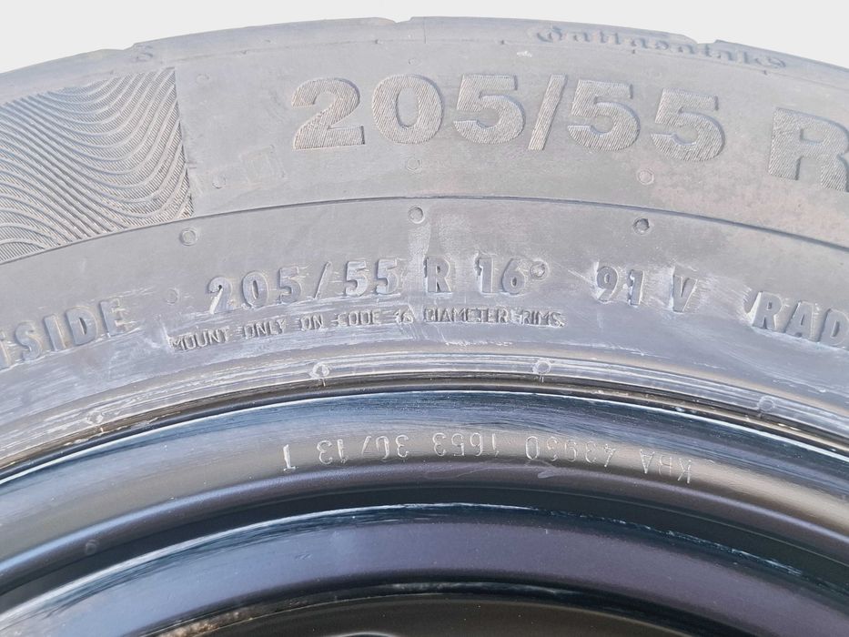 zapas koło zapasowe vw golf ii 7 seat leon iii 3 audi a3 16 205/55r16