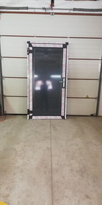 drzwi wejściowe zewnętrzne aluminiowe ciepłe nowe!!
