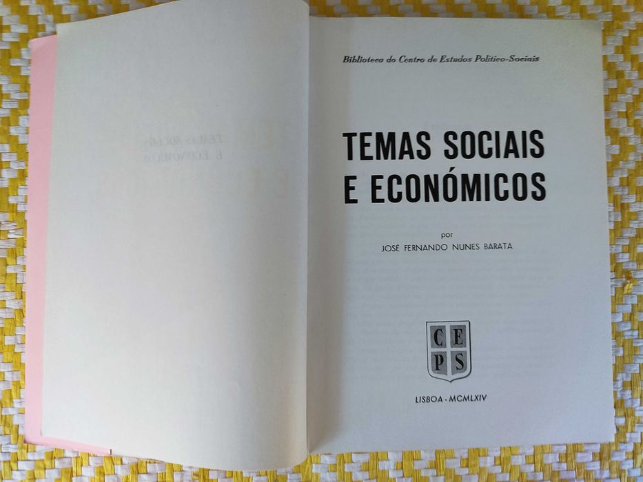 Temas Sociais e Económicos 
José Fernandes Nunes Barata