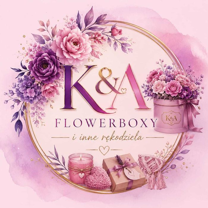 Flower Box / Box kwiatowy na prezent – ręcznie wykonany