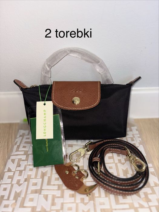 Czarna torebka Longchamp modele depose mini XS