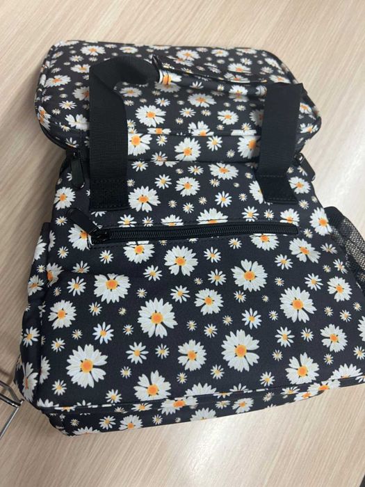 Lancheira térmica florida | impermeável e prática | capacidade de 12 L
