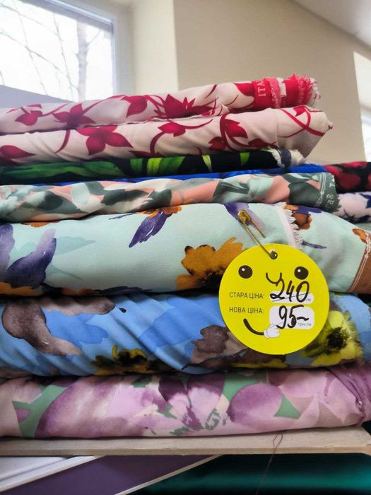 Тканина шифон  ескада принт «Escada», ткань шифон эскада принт