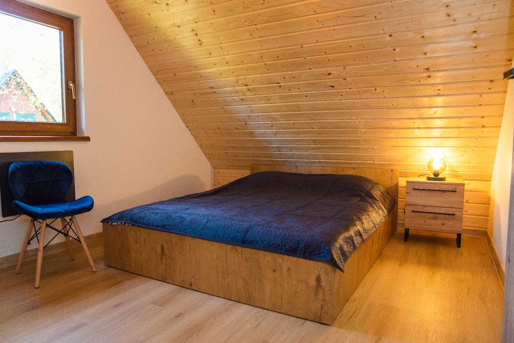 Domek na  Kaszubach z basenem ,banią ruską i sauną.