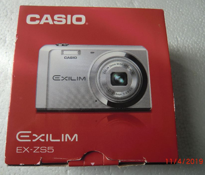 Casio EX-ZS5 ( Várias Peças ) Caixa c/ Manual e CD.