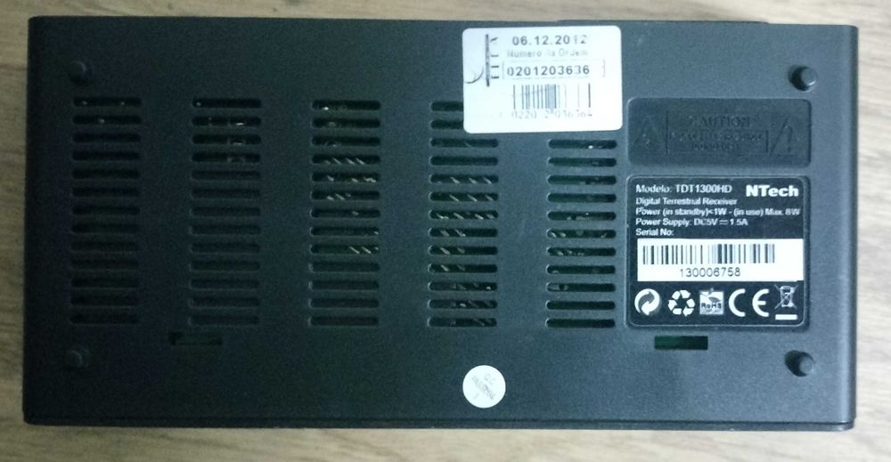 NTech Receptor de Televisão Digital Terrestre TDT 1300HD