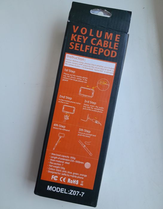 Монопод палка для селфи KJstar Z07-7 Розовый