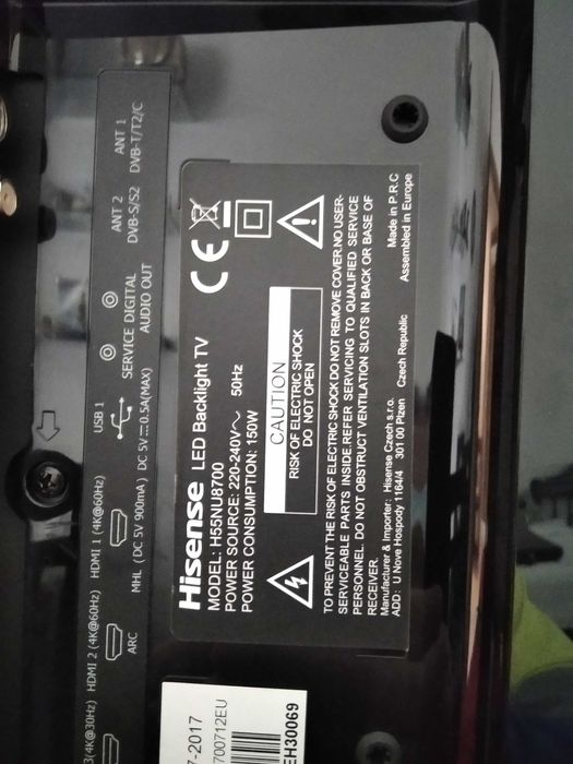 Placa Fonte de Alimentação Hisense referencia RSAG7.820.7474/ROH