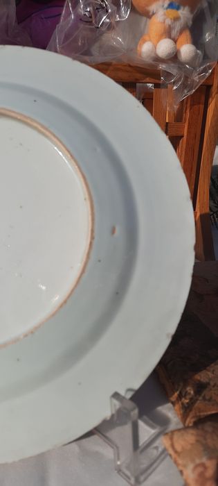 Prato de porcelana antiga da Companhia das Índias