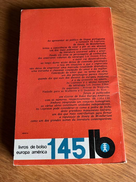 AS LEPROSAS     Henry de Montherlant