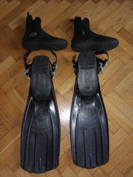 Zestaw do nurkowania: płetwy Mares Avanti Quattro + buty Pinnacle