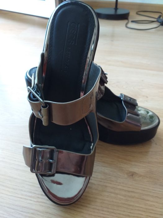 Srebrne klapki asos " 5 "