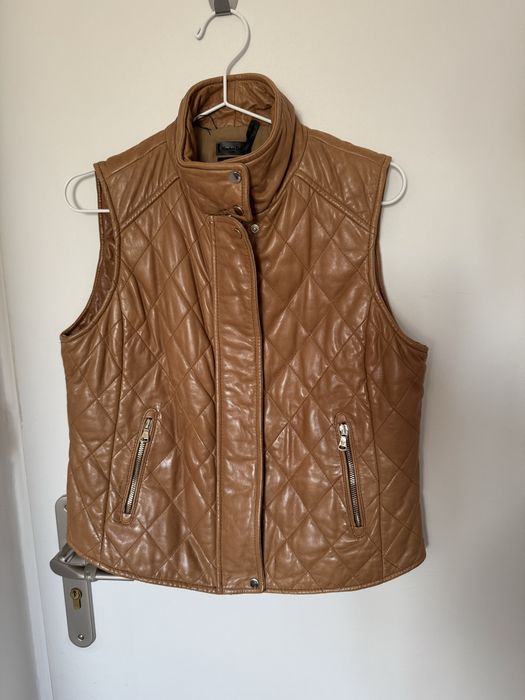 leather vest Massimo Dutti