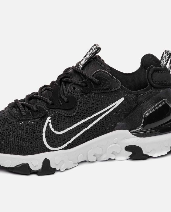 Мужские кроссовки Nike React Vision Black-White Premium. 40-45