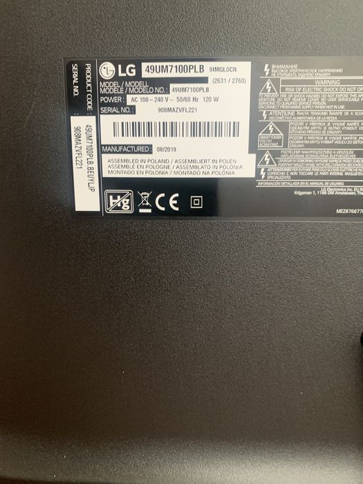 2 TVs Avariadas | Silver 32” e LG 49” 4K | Para Peças