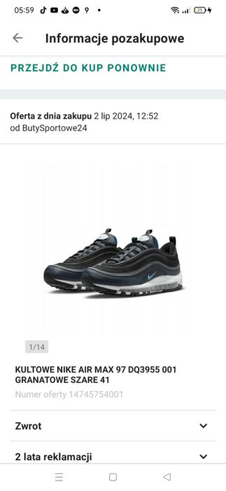 Kultowe Nike air max 97,oryginalne,okazja!!!