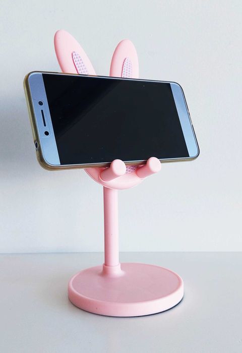 Suporte de mesa para telemóvel / tablet em formato de coelho