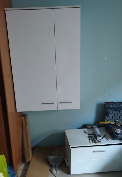 Meble białe wysoki połysk okazja