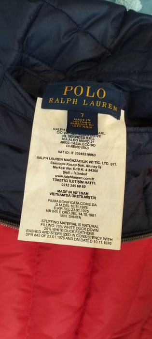 Casaco de penas Raph Lauren