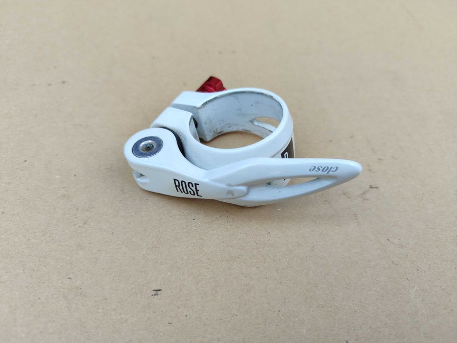 Zacisk Sztycy Rose 31.8mm Biały Szybkozamykacz