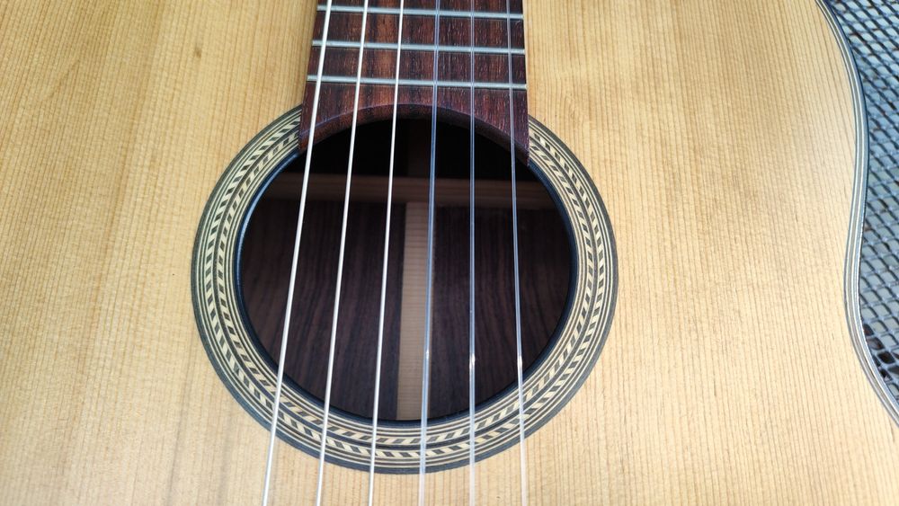 Höfner (?) Germany 70s Piękna gitara klasyczna Palisander lity świerk