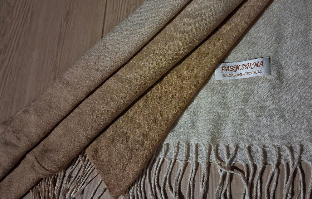 Pashmina szal damski kaszmir-jedwab
