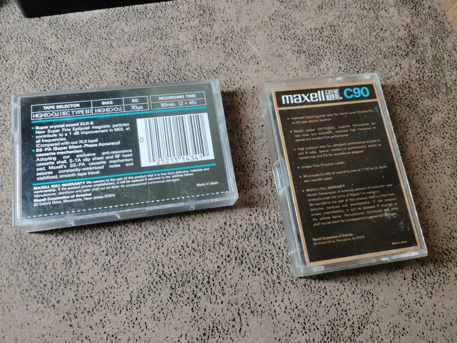 аудіо касети Memorex .Maxell хром і ін.